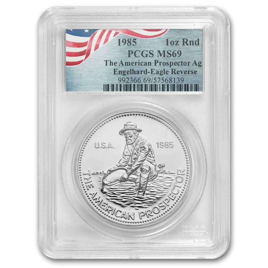 1985 1 oz Silver Round - Engelhard MS-69 PCGS (Eagle Reverse) | eBay